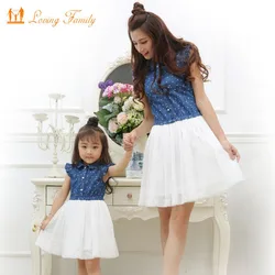 Mother Daughter Dresses 2023 Summer Family Clothing Mom and Daughter Dress Family Matching Outfits Mommy and me clothes