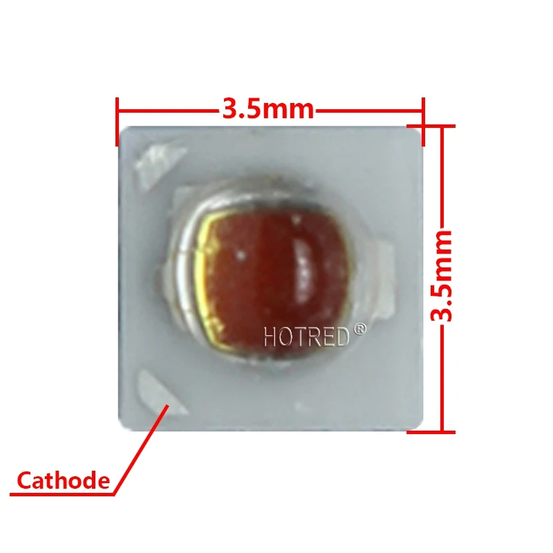 1PCS 3W 3535 IR High Power LED Chips 730Nm 850Nm 940nm 2.2V 3.2V Infrared Emitter Diode COB Beads Night Vision  CCTV Camera