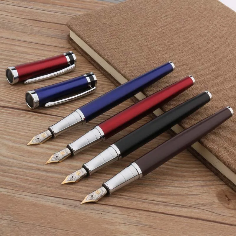 Classic 3035 Fountain Pen Gift Matte Brown Black Metal Business Office School Supplies Writing