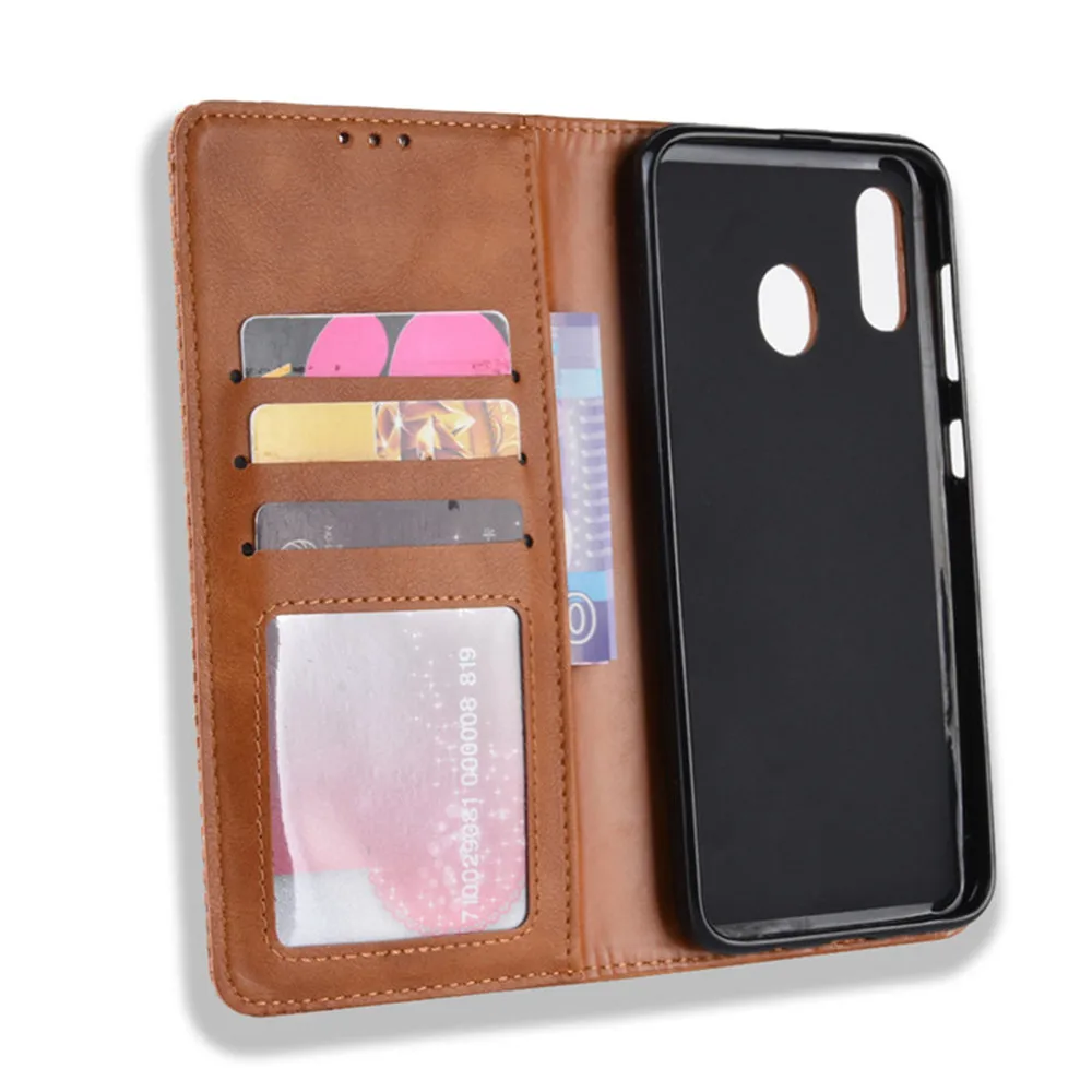 For Samsung Galaxy Wide 4 Case Luxury PU Leather Wallet Magnetic Adsorption Case For Samsung Wide4 A205S SM-A205S Phone Bags