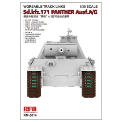 Rye Field Model RFM RM-5014 1/35 Workable Track for Sd.kfz.171 Panther Ausf.A/G - Scale Model Kit