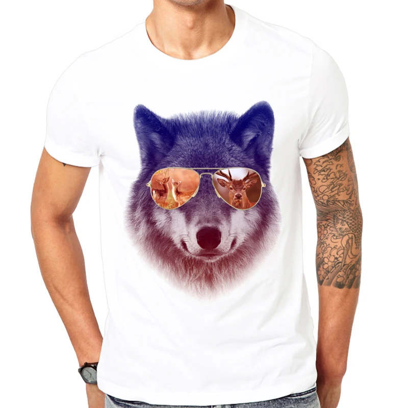 2022 Fashion print t-shirt Hunter wolf New Summer T-Shirt Cool Men Summer Shirt Brand Fashion Shirt Comfortable Tops Cool design