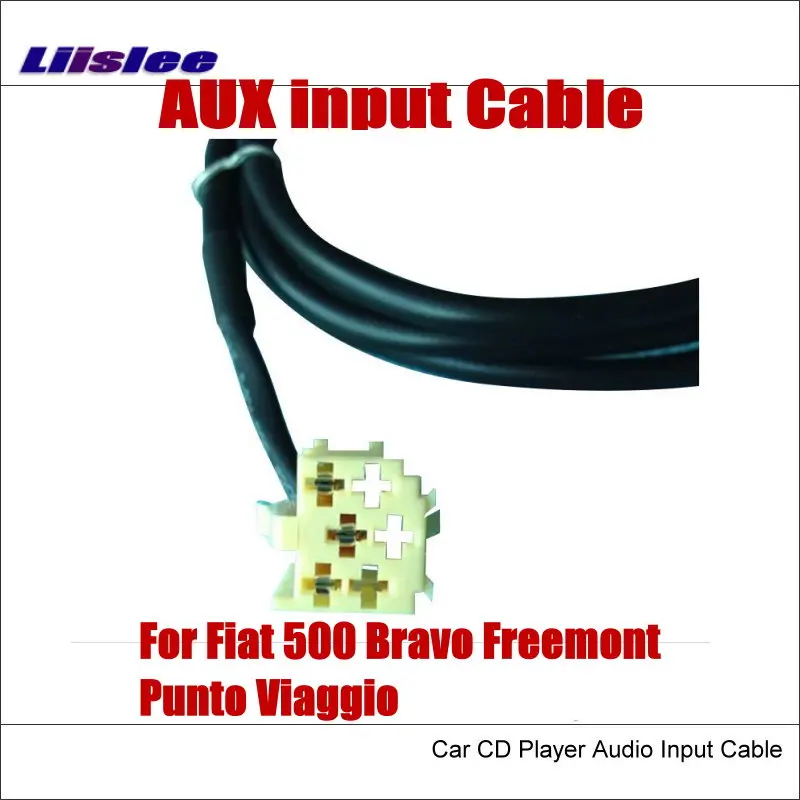 For Fiat 500 Bravo Freemont Punto Viaggio Original Plug To AUX Adapter Connector Car Audio Media Cable Data Music Wire