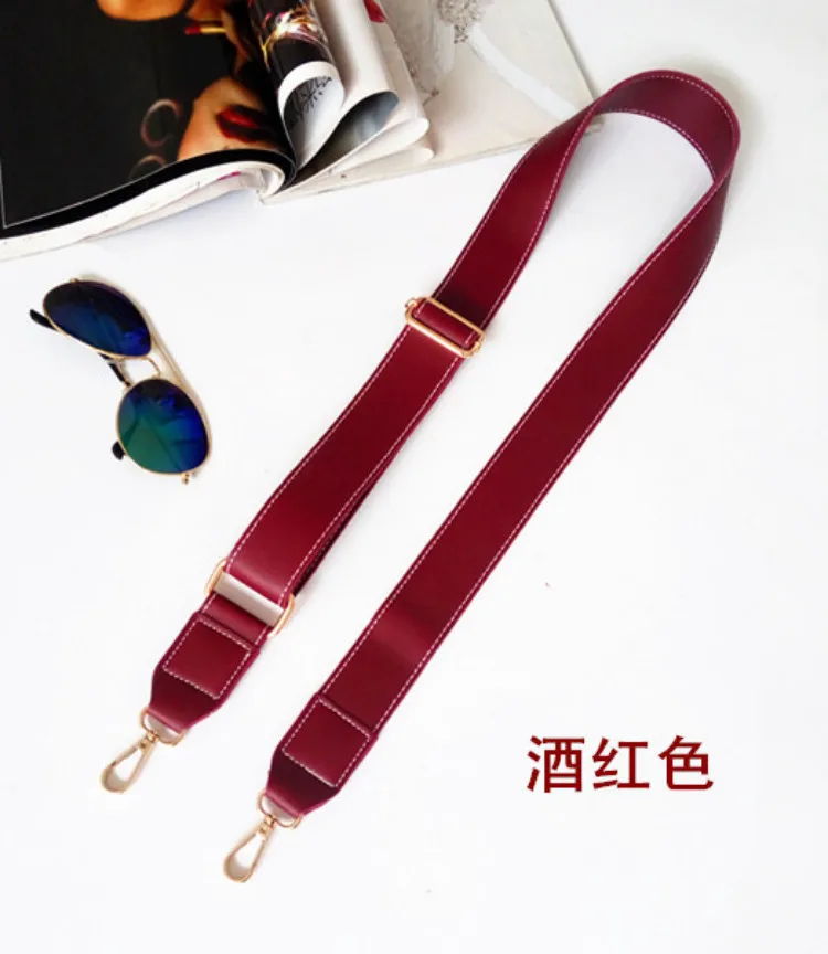 130cm Shoulder Bag Strap PU Leather Belt Adjustable Wide Strap Bag Accessories For Women Crossbody Handbag Replacement Blue