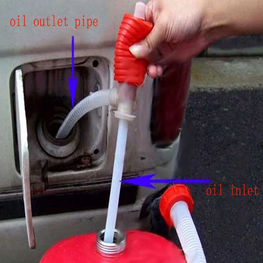 

30pcs/lot Portable Manual Car Siphon Hose Gas Oil Water Liquid Transfer Hand Pump Sucker