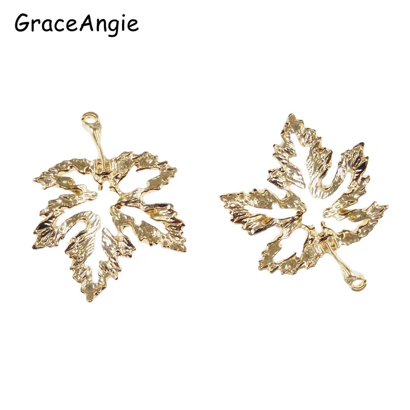 15pcs Gold Color Alloy Tree Leaves Charm Pendant Bohemia Jewelry Finding Making For Necklace Bracelet 18*27mm Women Gift