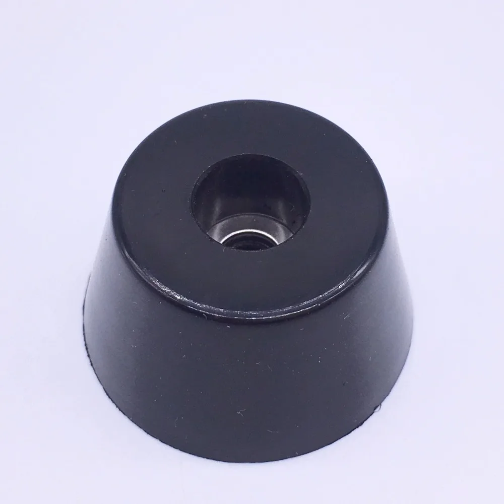 

Wkooa Rubber Feet Bumpers Bushings for Furniture Rubber Pads Conical 28x22x16.5mm Black Pack 50