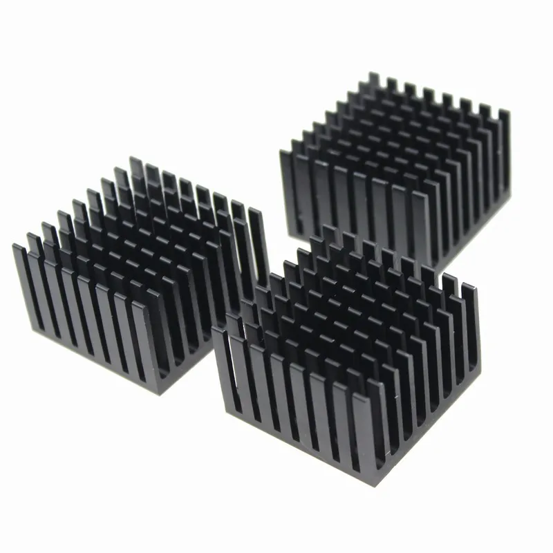 

30 Pcs/lot Gdstime Aluminum 37*37*24mm Black Heat Sink Heatsink Cooling Radiator