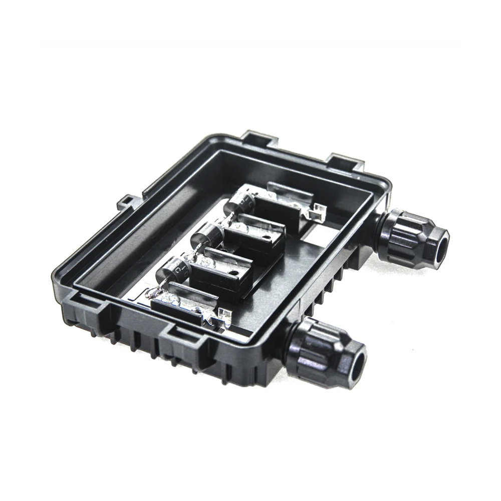 1 Pcs 100W-180W IP65 Electrical PV Solar Panel Junction Box Waterproof Solar Cable Connecting Box For Wire Connection