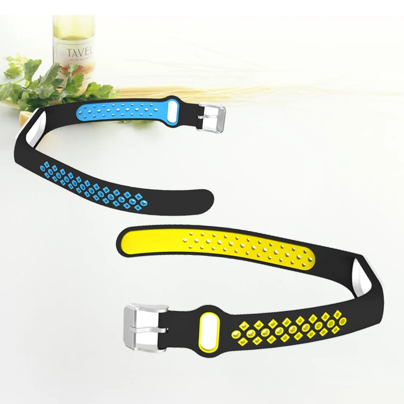 Puseira de silicone colorida para relógio inteligente, para mi band 3, 4