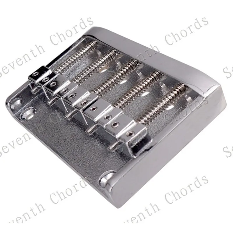 EIN Set Chrome 5 Saiten Bass Brücke Für Bass Gitarre Sattel Musical Instrument Zubehör Teile – Detail 6