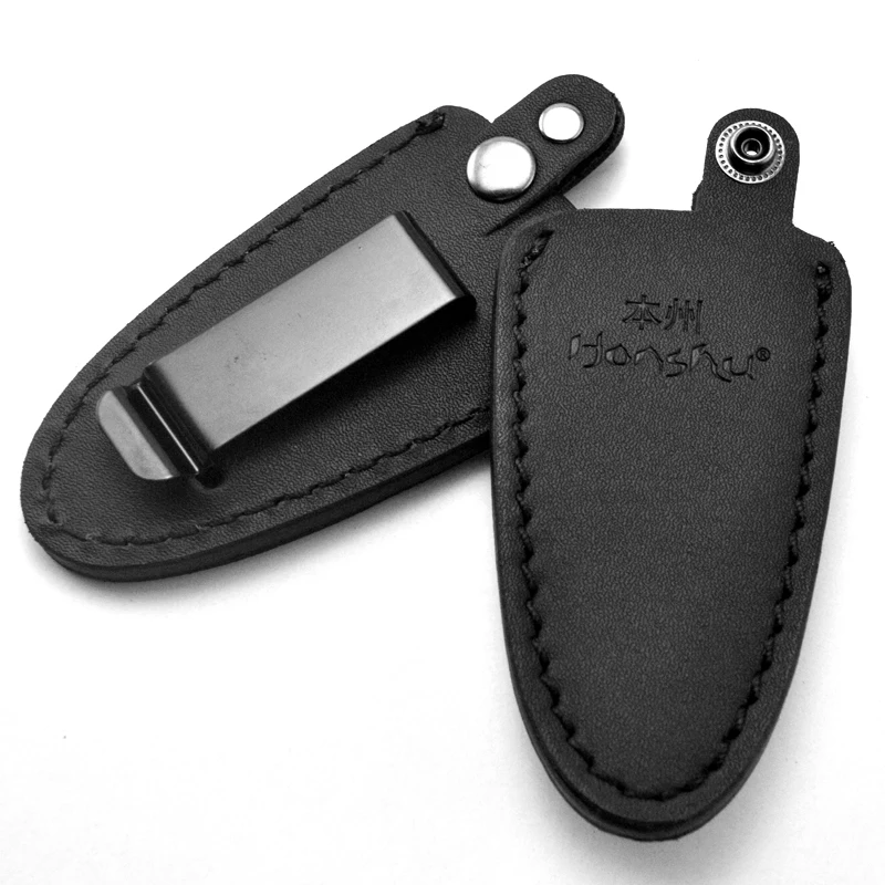 1 pezzo Della Pelle Bovina coltello in pelle caso la guaina con il clip di vita