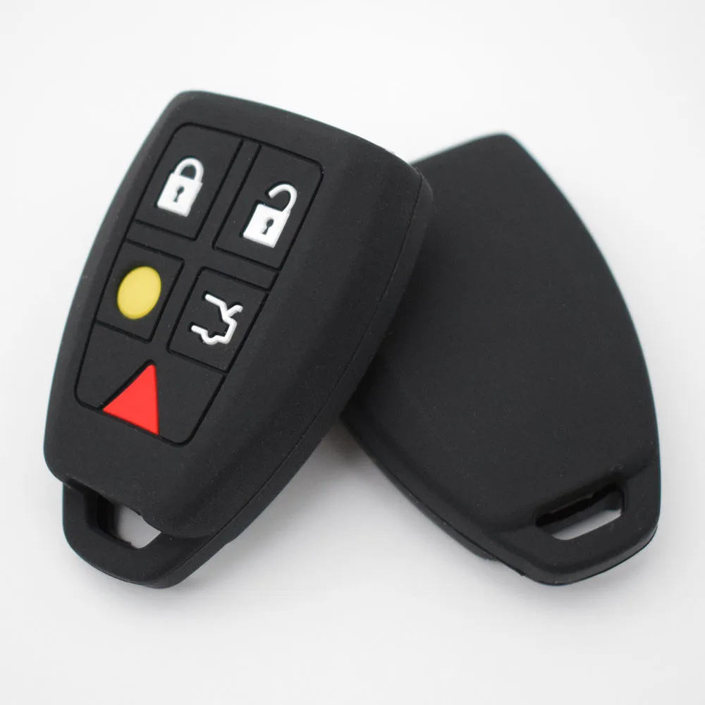 Silicone Car Key Case For Volvo C30 C70 S40 V50 2004 2005 2006 2007 Cover Remote Fob Shell Jacket Sleeve