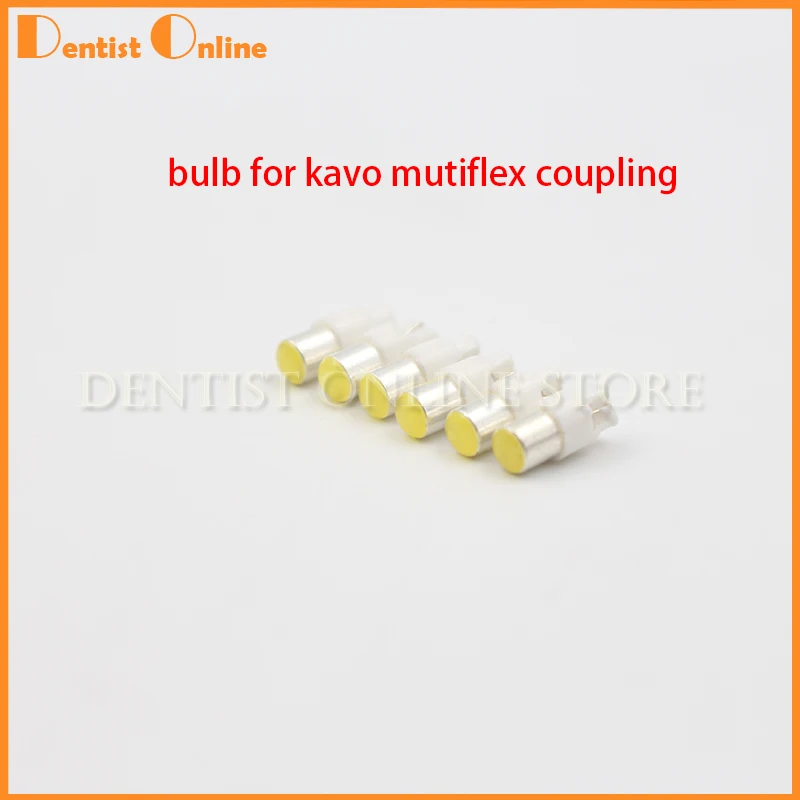 

SPTA 6Pcs Dental Fiber Optic Handpiece Lamp LED Bulb Compatible For Kavo For KV Mutiflex Coupling Dentist Equipment Tools