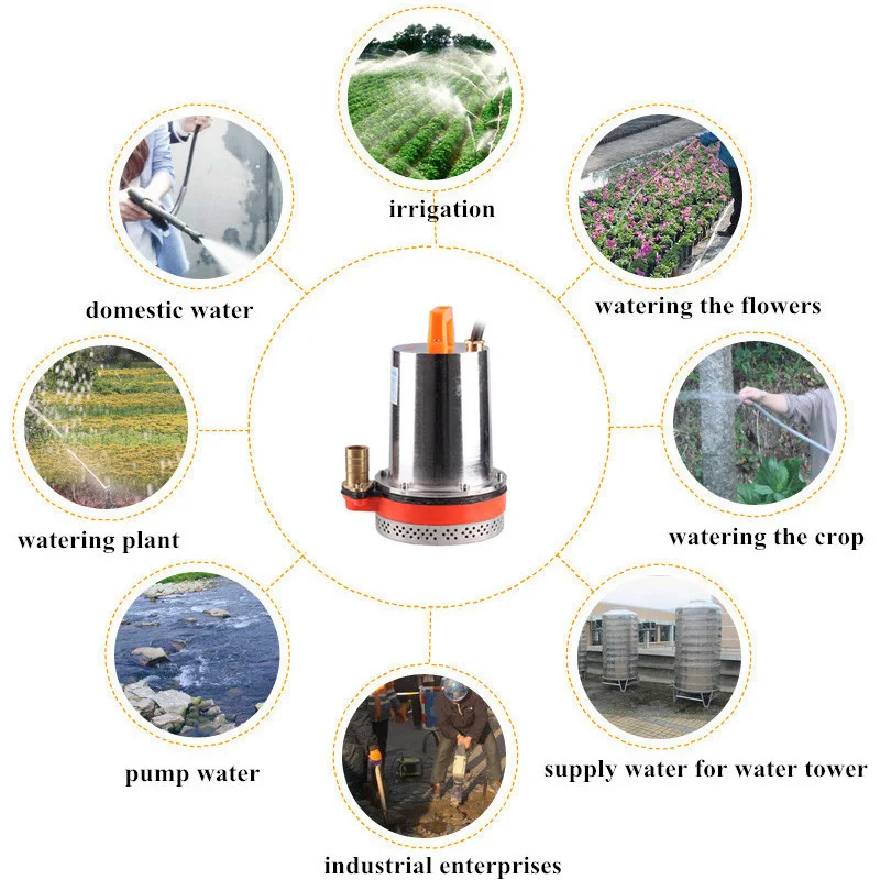 Dc water pump submersible pump battery electric car household agricultural water pump 12V48V60V well pump помпа для воды