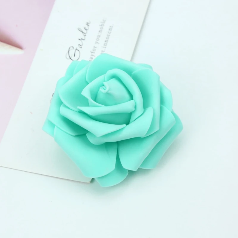 7CM Schaumrosen Blumenwand Heim- und Hochzeitsdekoration Brautaccessoires Ausverkauf Scrapbooking Brosche Handgemachte Kunstblumen – Detail 18