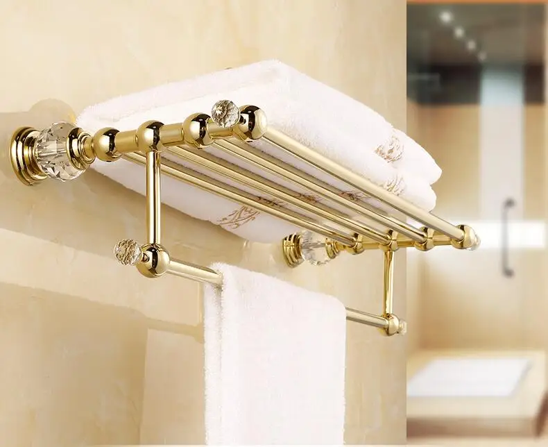 top high quality solid brass gold finish Bathroom Accessories Set,Robe hook,Paper Holder,Towel Bar,Soap basket,bathroom sets,