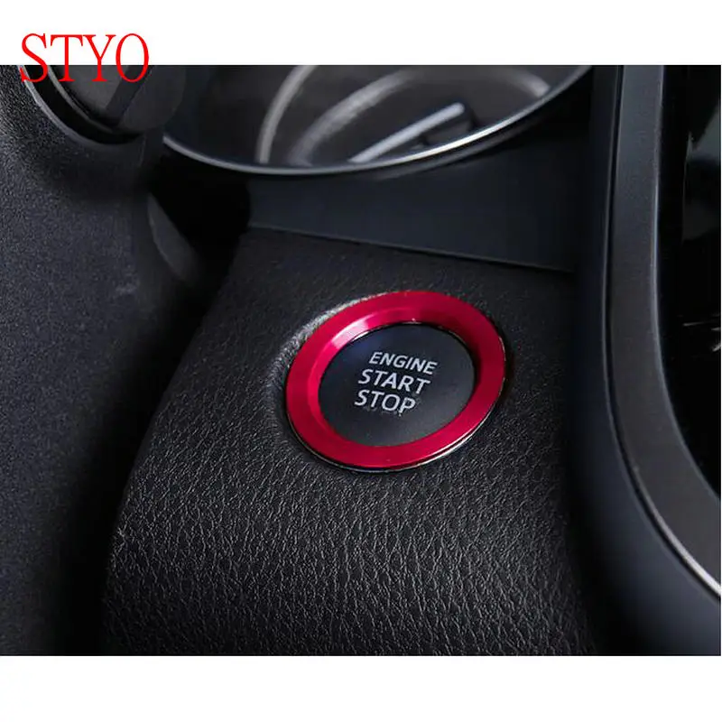 STYO Car Start Engine Button Replace Cover STOP Key  Switch trim For CAMRY 2018 2019