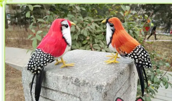 about 12cm small Zebra Finch bird colourful feathers bird handicraft prop,home garden decoration gift p0398