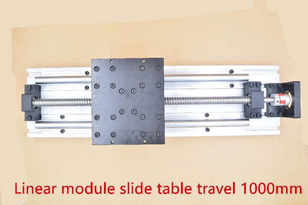 

Linear module straight slipway cnc guide ball screw slide table travel 1000mm