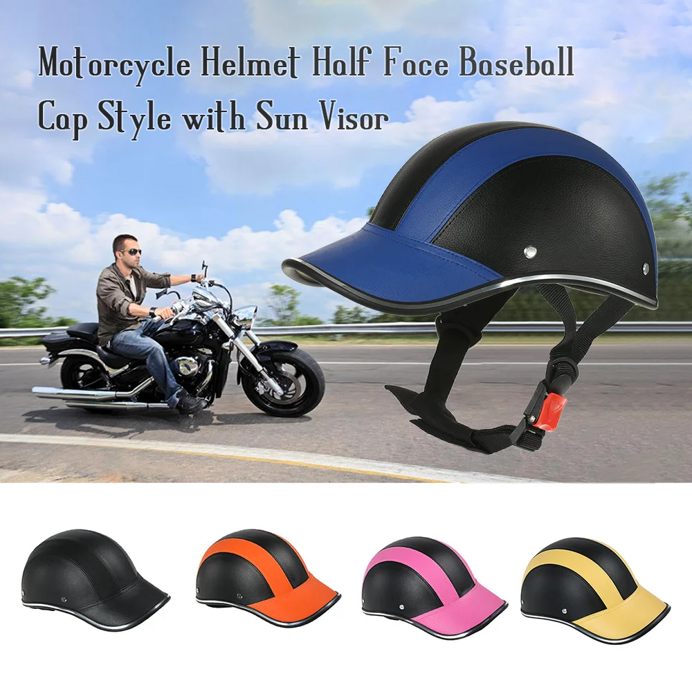 Kask motocyklowy czapka z daszkiem StyleHalf Face skuter elektryczny kask anty-uv