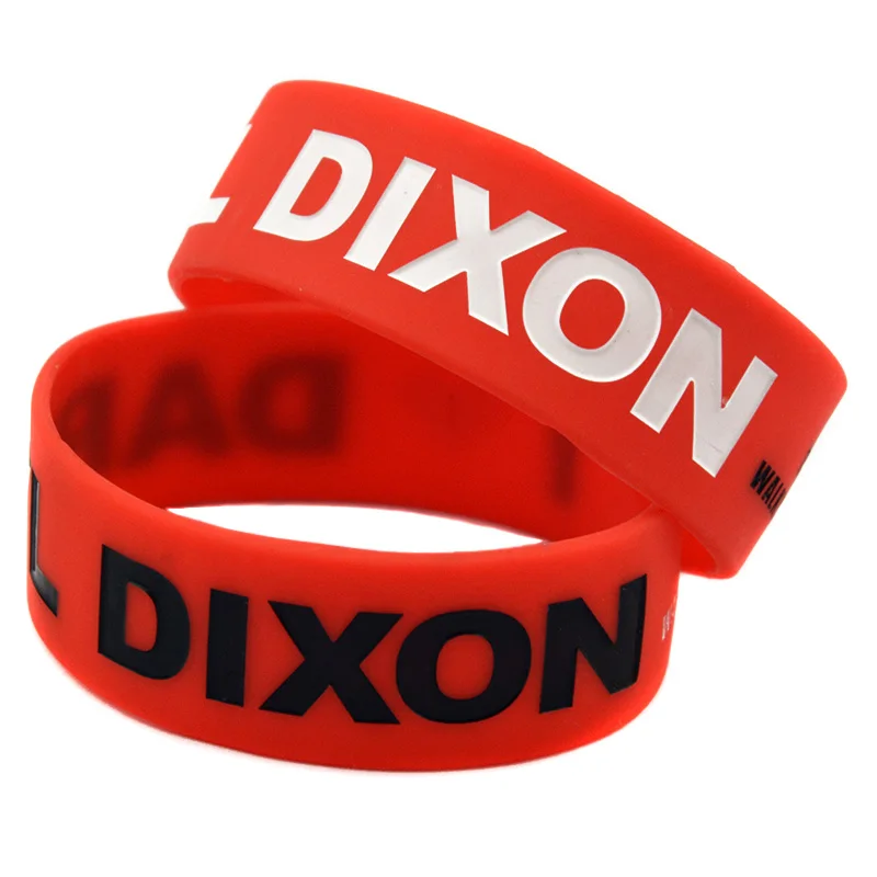 1 PC I Love Daryl Dixon The Walking Dead Silicone Bracelet 1 Inch Wide