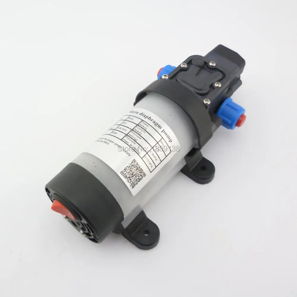 

With built-in fan and switch, electric diaphragm DC 80W 5.5Lpm High pressure self priming 12v small water pump