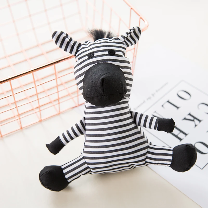 Bolsa de compras zebra com enchimento de algodão e algodão, ecológica, presente para mulheres, dobrável, reutilizável, bolsa de ombro portátil
