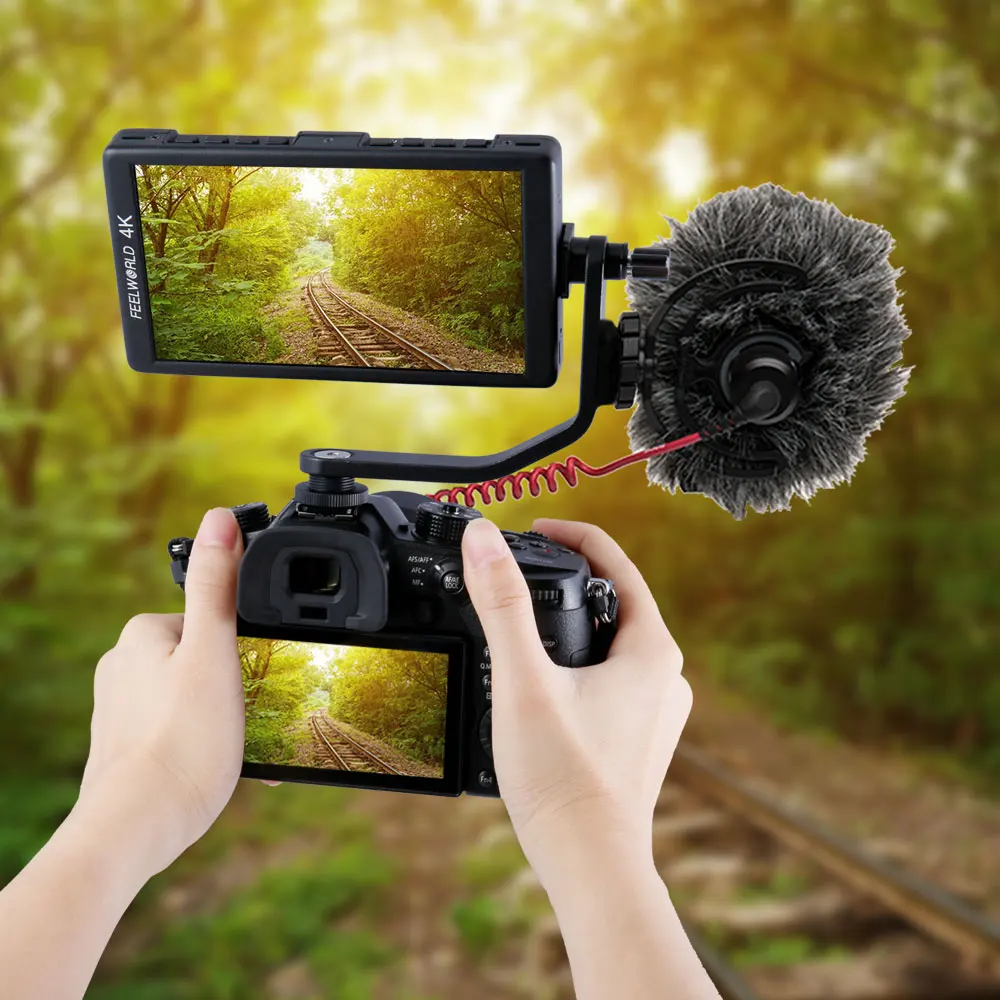 Tilt Arm für FEELWORLD F570 5,7 Zoll 4K HDMI Auf Kamera Feld Monitor Montieren auf DSLR Stabilisator Gimbal Kran rig