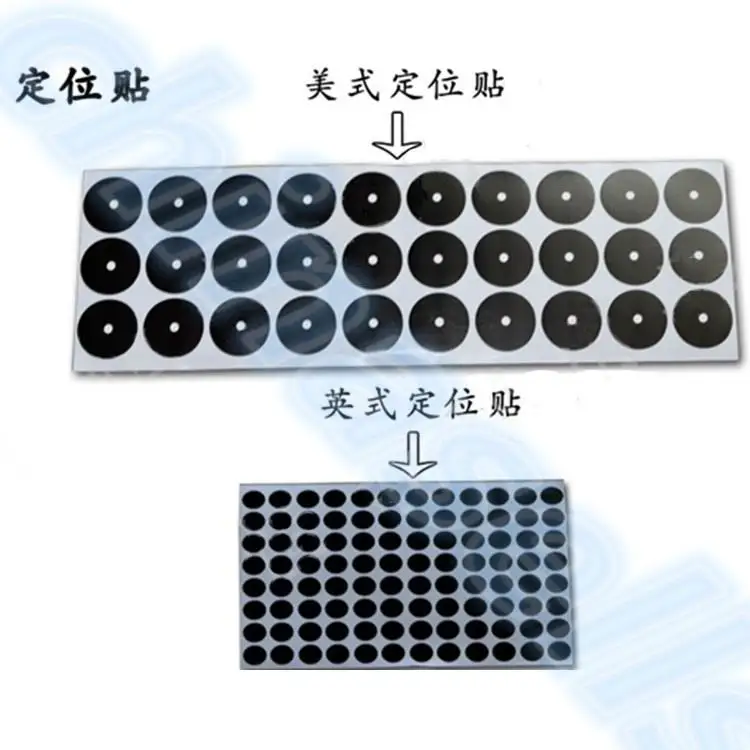 35mm 36pcs point snooker pool billiard white ball locator sticker cue ball locators stickers Table Ball Point Sticker