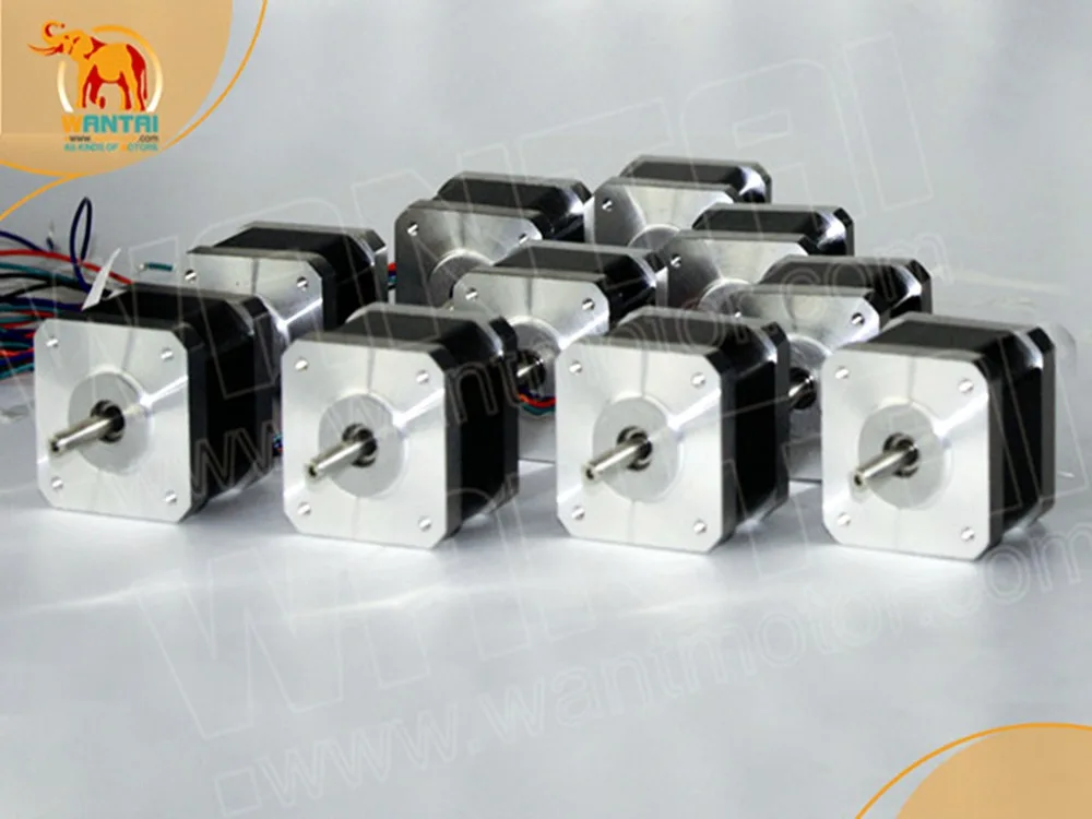 USA Delivery! Wantai 20PCS Nema 17 Stepper Motor 42BYGHW804 4800g-cm 48mm 1.2A 4-Lead 2Phase 3D Desktop Printer Reprap Cutting