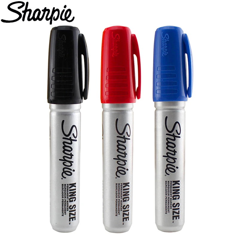 1pcs Sharpie 15001 Marker Pens Metal Plate Special Thick Stainless Steel Industrial Marker Pen Oil Resistant Does Not Fade