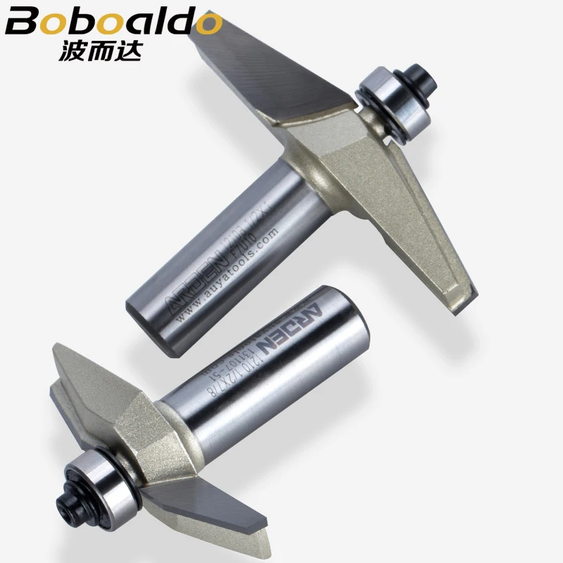 1PCS 1/2 Schacht Verhoogd Panel Bits 15Deg Rechte Kastdeur Router Bit Arden Router Bit Houtbewerking Frezen