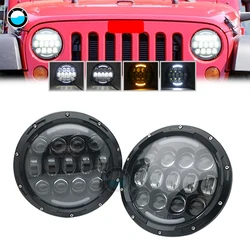7 inch LED Headlights For Kenworth T2000 T-2000 1998-2010 Tractor Trailer Truck Lamps 7