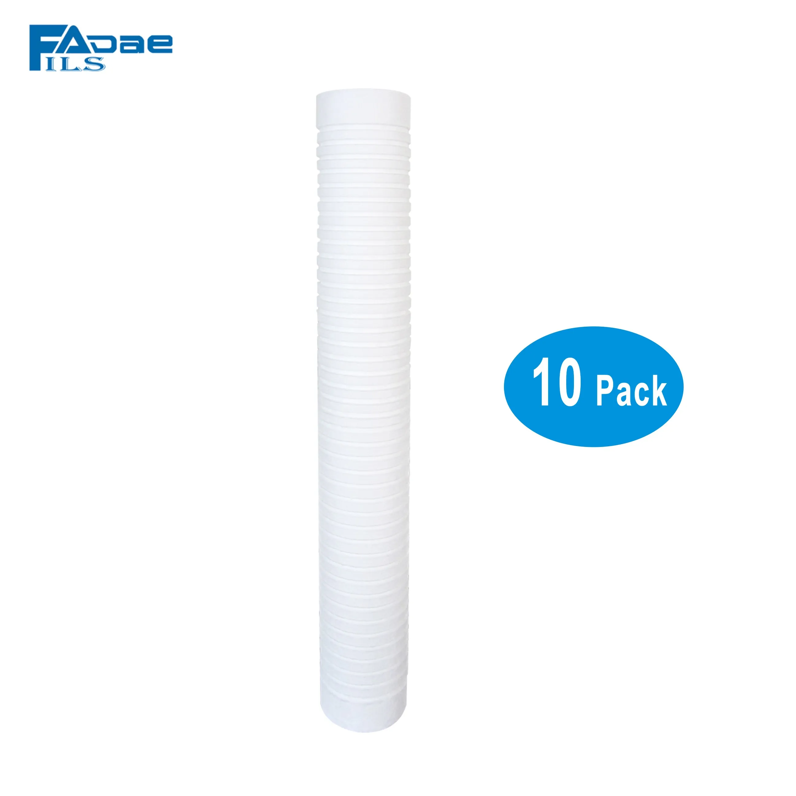 

20 in. L x 2-1/2" OD Sediment PP Grooved Filter 1 Micron (10pcs/lot), remove particles,dust ,san & dirt
