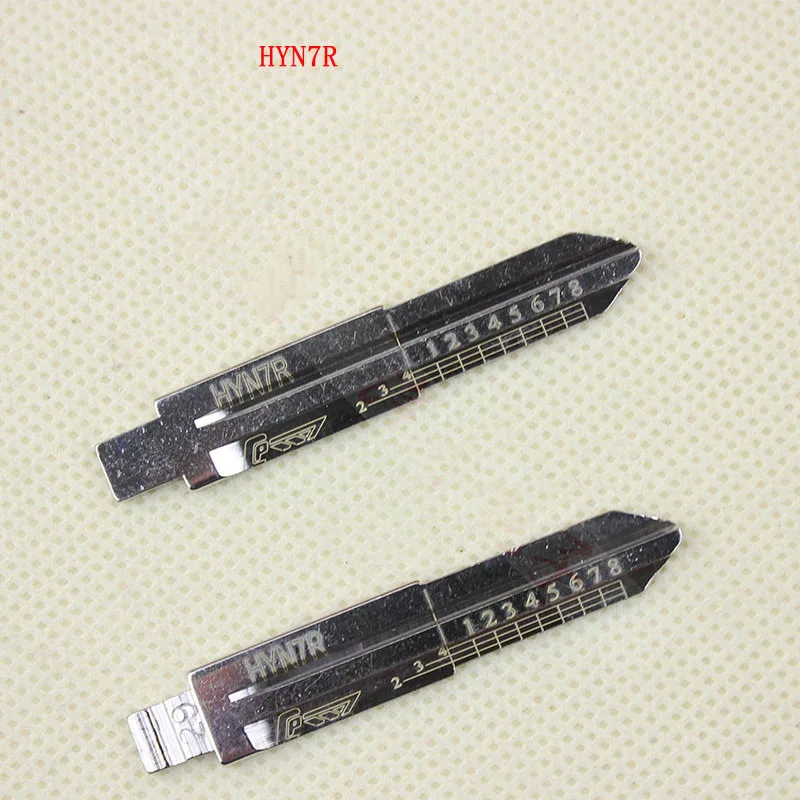 HYN7R Engraved Line Key Blade For Hyundai Sonata Kia Scale Shearing Teeth Cutting Key Blank (No 29)