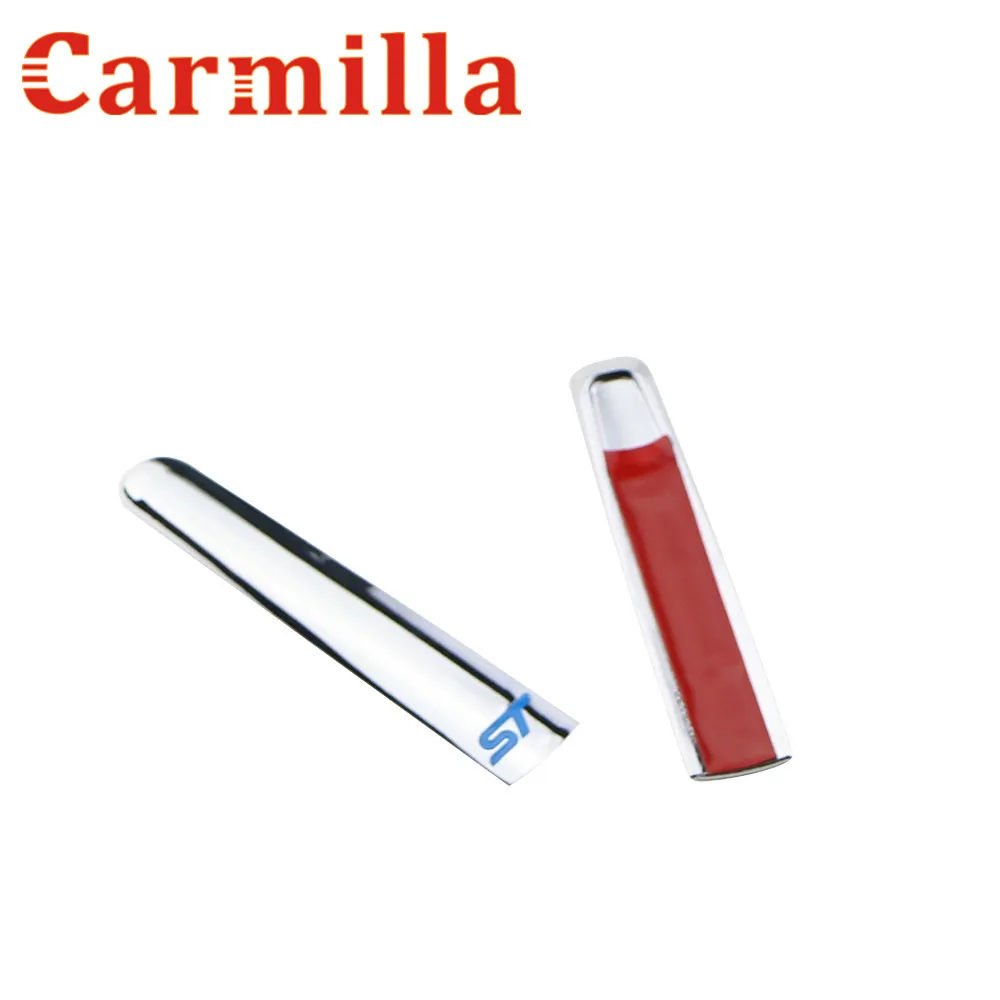 Carmilla ABS Chrome Car Handbrake Protector Trim Cover Hand Brake Decoration Sticker for Ford Fiesta MK7 Ecosport 2009 - 2016