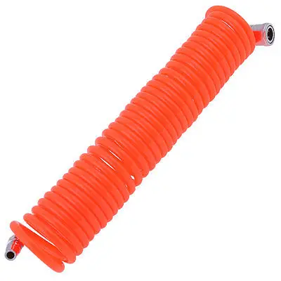 

8mm x 5mm Polyurethane Air Compressor Hose Tube Orange Red 6M 19.7Ft Free shipping