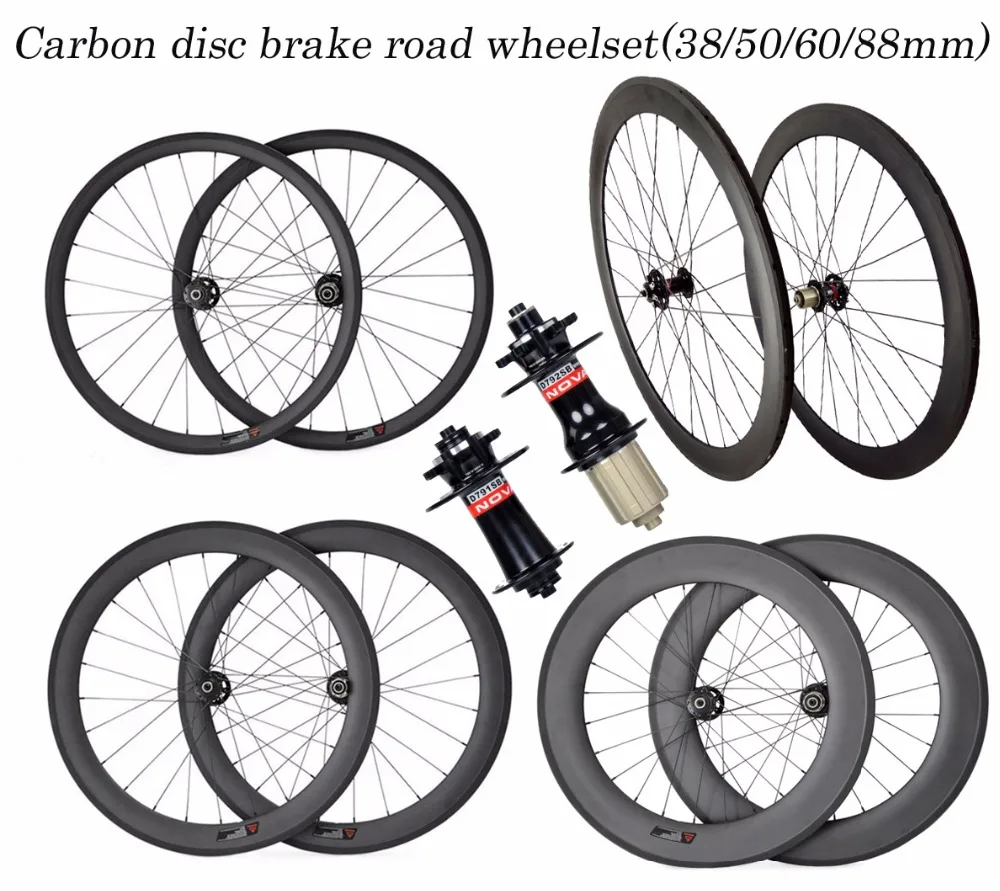 

Upgrade Quality Carbon Cyclo Cross Road Wheels Disc Brake 60mm 3K Clincher Tubular Rim 23/25mm UD OEM Decals Available Wheelsets