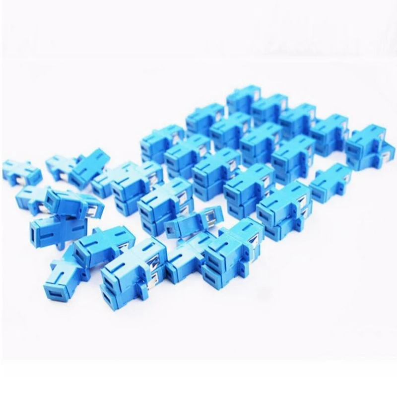 

50pcs SC UPC Fiber Optic Adapter singlemode simplex SC UPC connector fiber optic Attenuator SC Fiber flange Free shipping