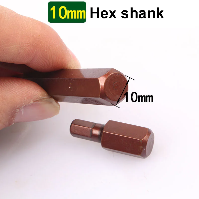 14pcs H4-H12 30mm & 75mm Length Hex Screwdriver Bit 10mm Hex Shank for Impact Screwdriver H4/H5/H6/H7/H8/H10/H12