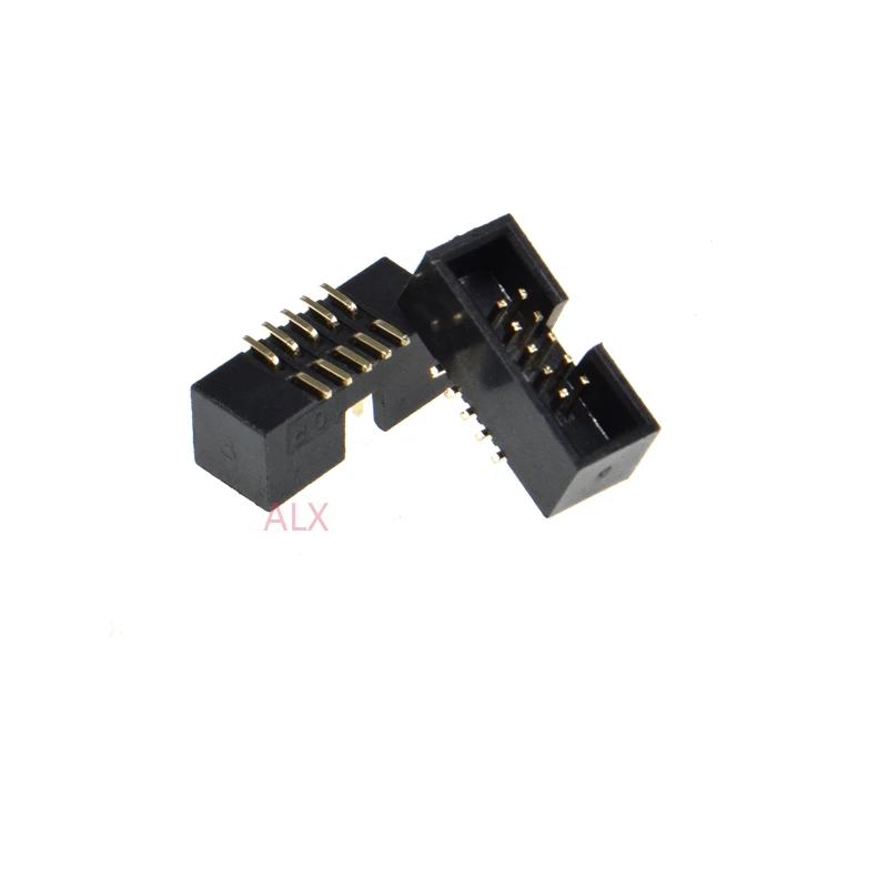 10pcs SMT 10 PIN 1.27MM pitch MALE SOCKET straight idc box headers PCB CONNECTOR DOUBLE ROW SMD 2x5PIN 2X5 10P DC3 HEADER