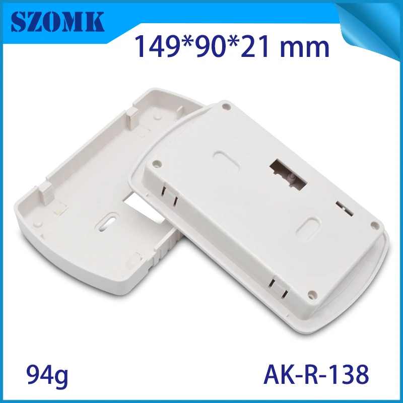 1Piece 149*90*21mm white plastic enclosure for LCD display szomk abs enclosure for PCB circult board plastic swith box