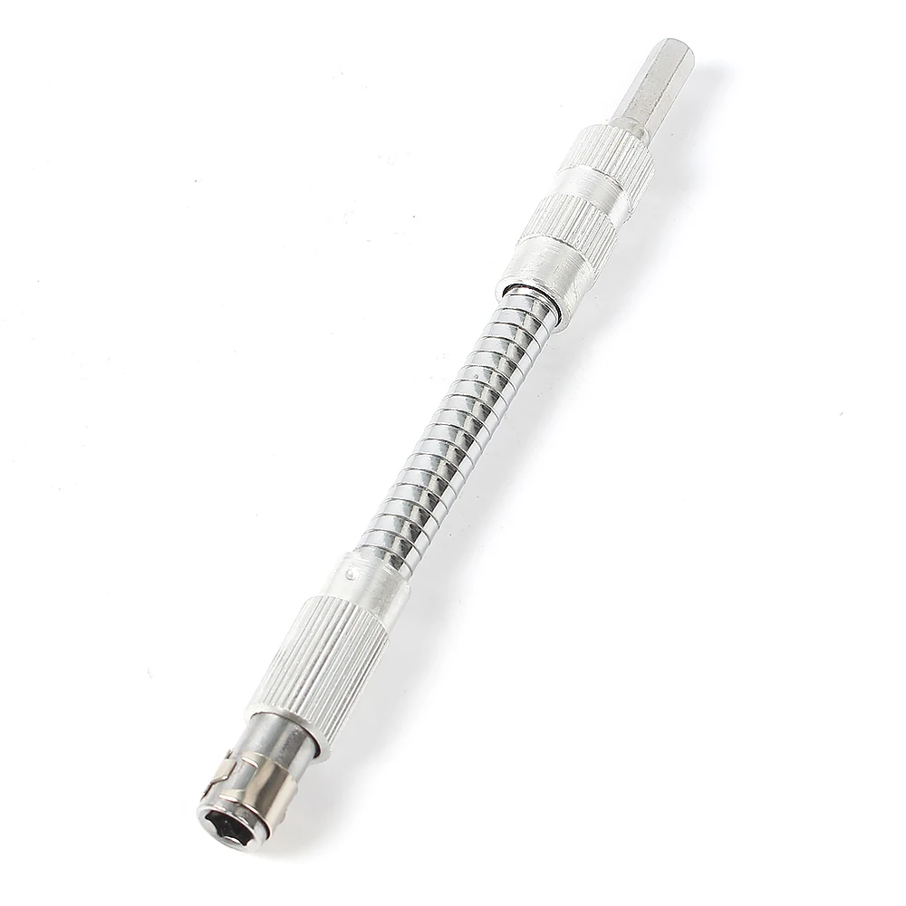 1pc 150mm Universal Angle Socket Driver Adapter Shaft Hex Drill Bit Turning Connectin Flexible Extension Soft Screwdriver Holder