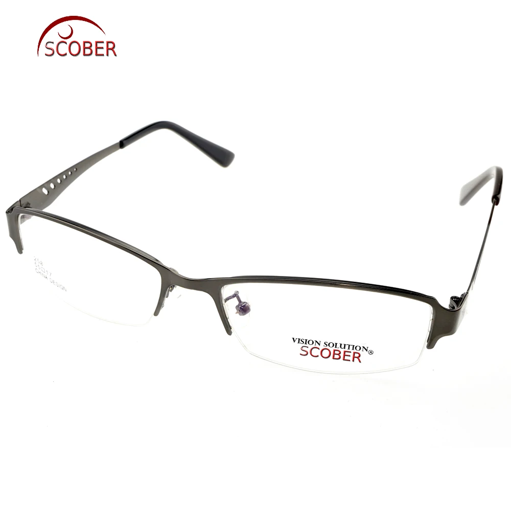 

Hollow Gray Ultra light Eye Frame Titanium Alloy Custom Made Optical Myopia Reading Glasses Photochromic Progressive multifocal