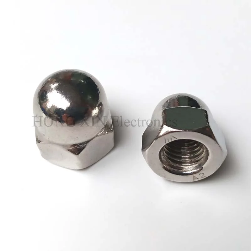 180pcs Stainless Steel Acron Nut DIN1587 Cap Nuts M3/M4/M5/M6/M8/M10/M12 Decorative Cover Semicircle Acorn Nut