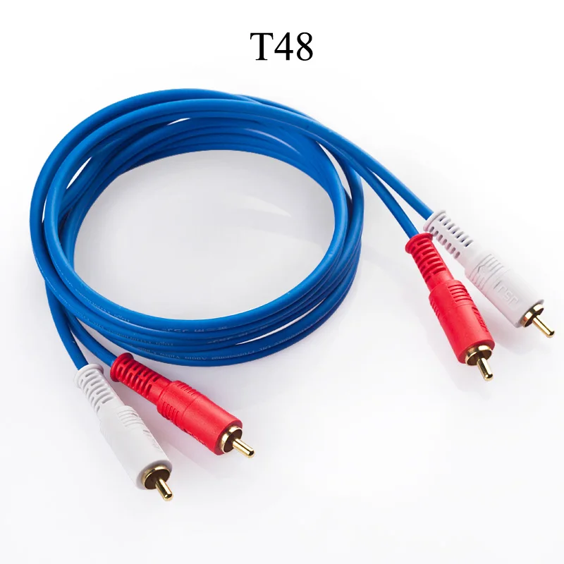 2RCA a 2RCA Dual RCA macho a macho HIFI Cable de Audio AV Coaxial Digital de alta calidad enchufe M/M adaptador Coaxial Cable de vídeo