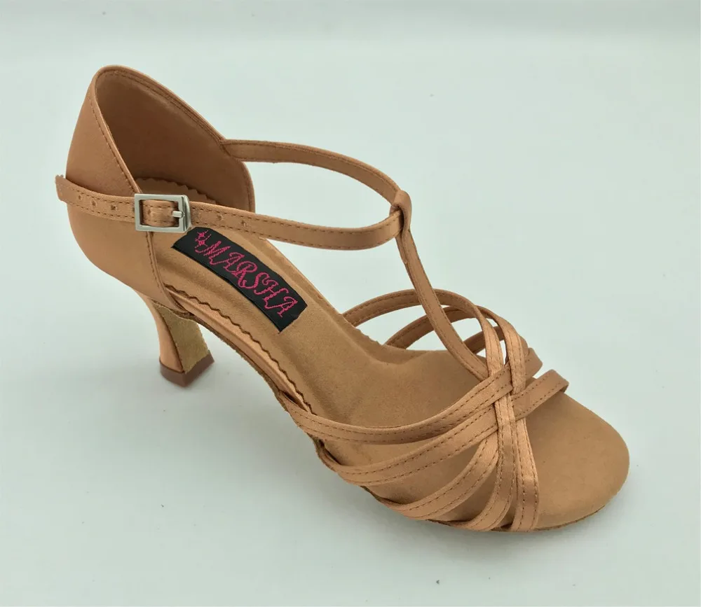 Hot Selling Latin Dansschoenen Salsa Tango Schoenen Dansen Schoenen Voor Vrouwen 6206DT Lage Hak Hoge Hak Verzending Gratis