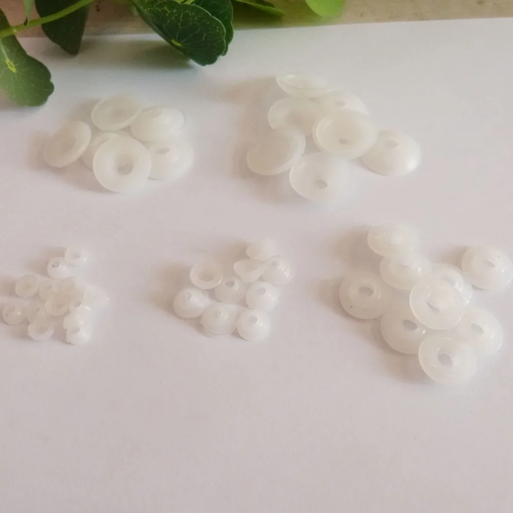 

7mm to 50mm width white hard washer fit for plush toy eyes nose accessorie---100pcs/lot