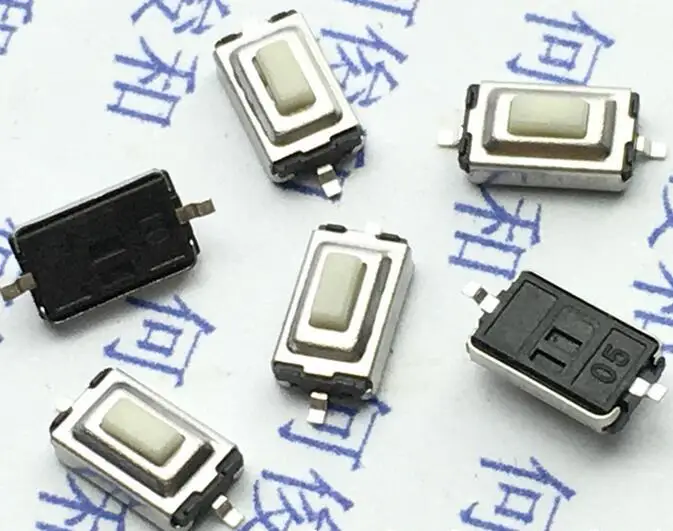 [VK]500pcs/lot The patch button Light touch switch 3*6*2.5mm 3*6*2.5 3x6x2. 5mm  color :white